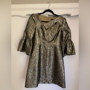 Karen Millen Gold Mini Dress Size 6